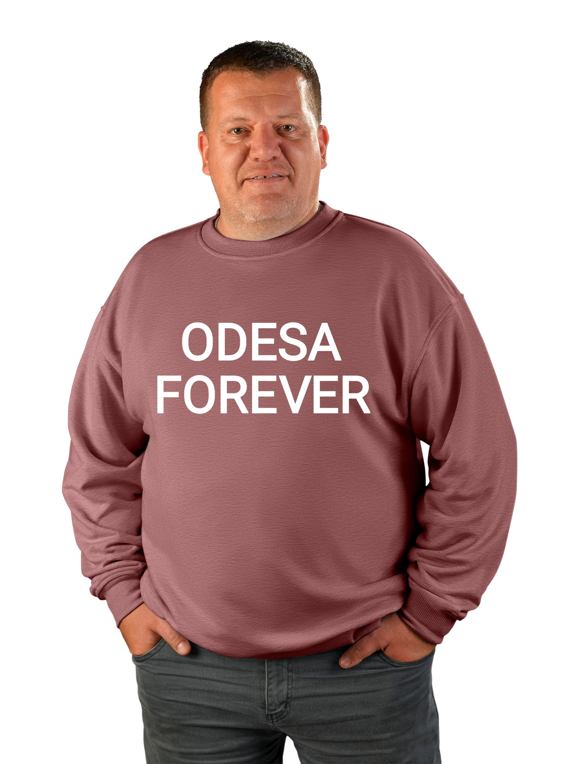 Світшот чоловічий "Odesa forever", напис