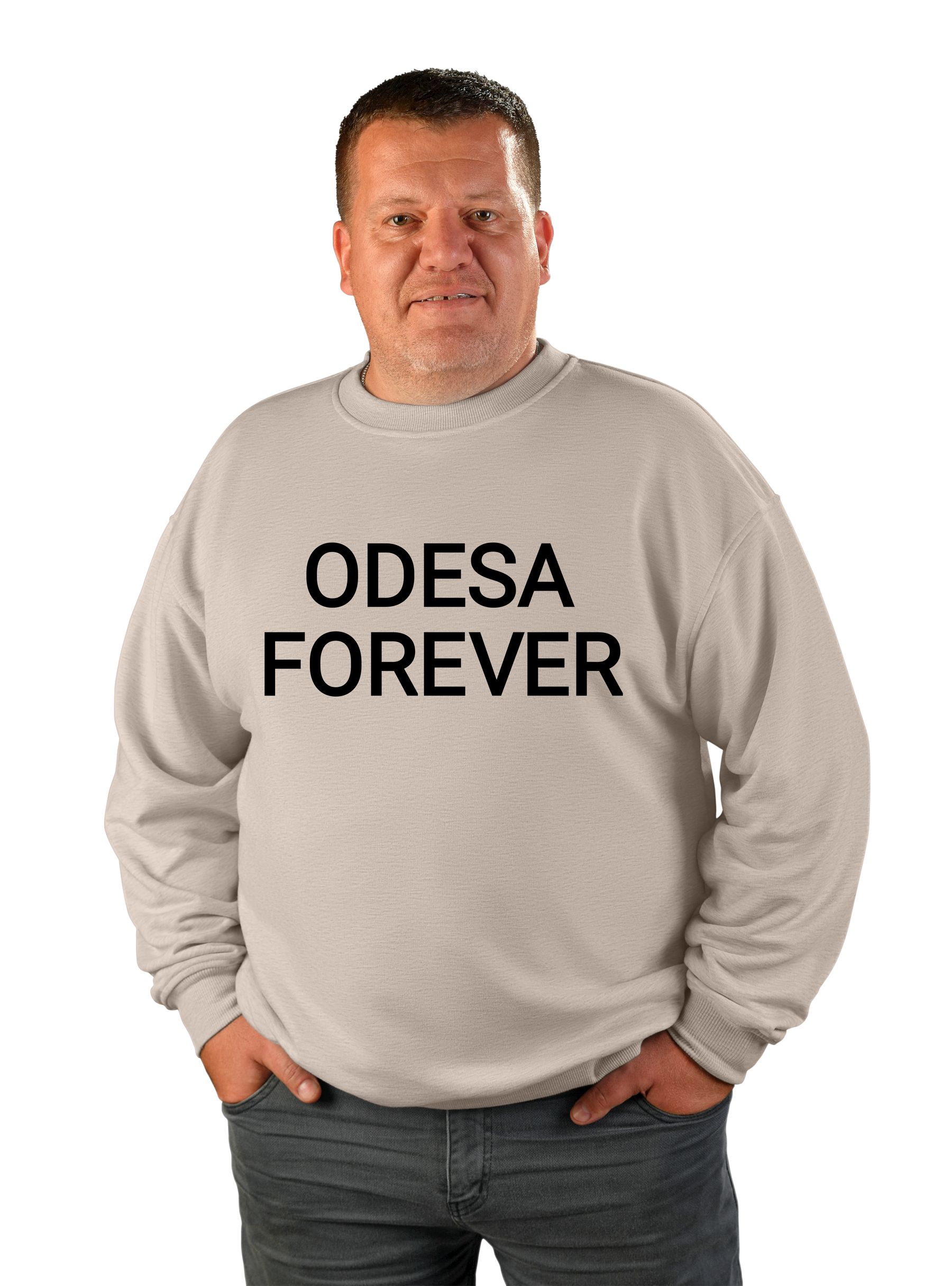 Світшот чоловічий "Odesa forever", напис