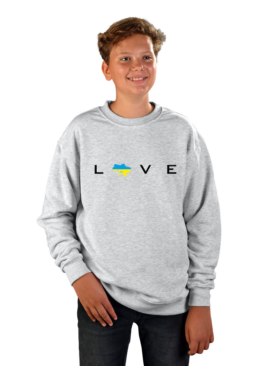Світшот дитячий оверсайз "Love Ukraine"