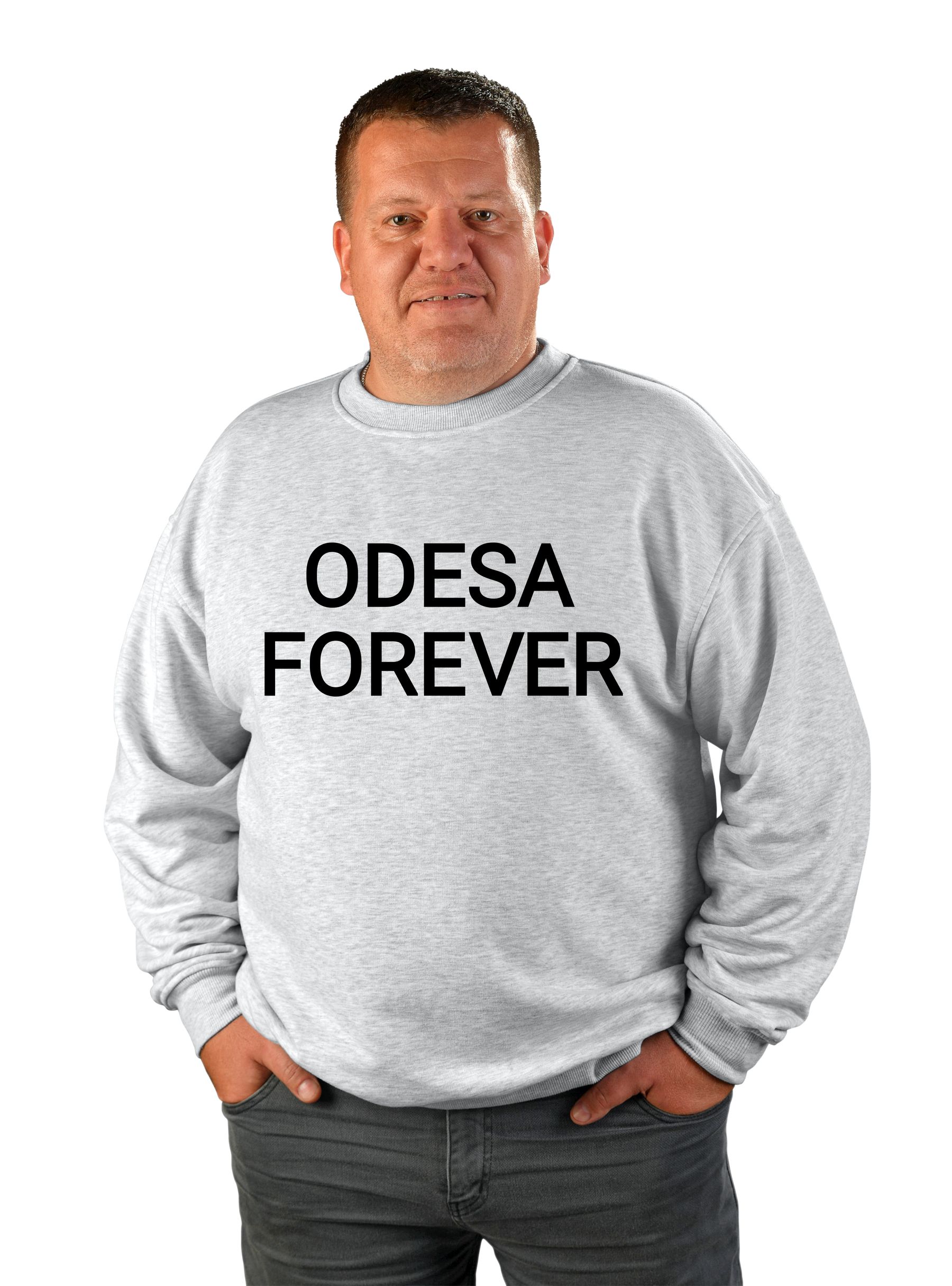 Світшот чоловічий "Odesa forever", напис