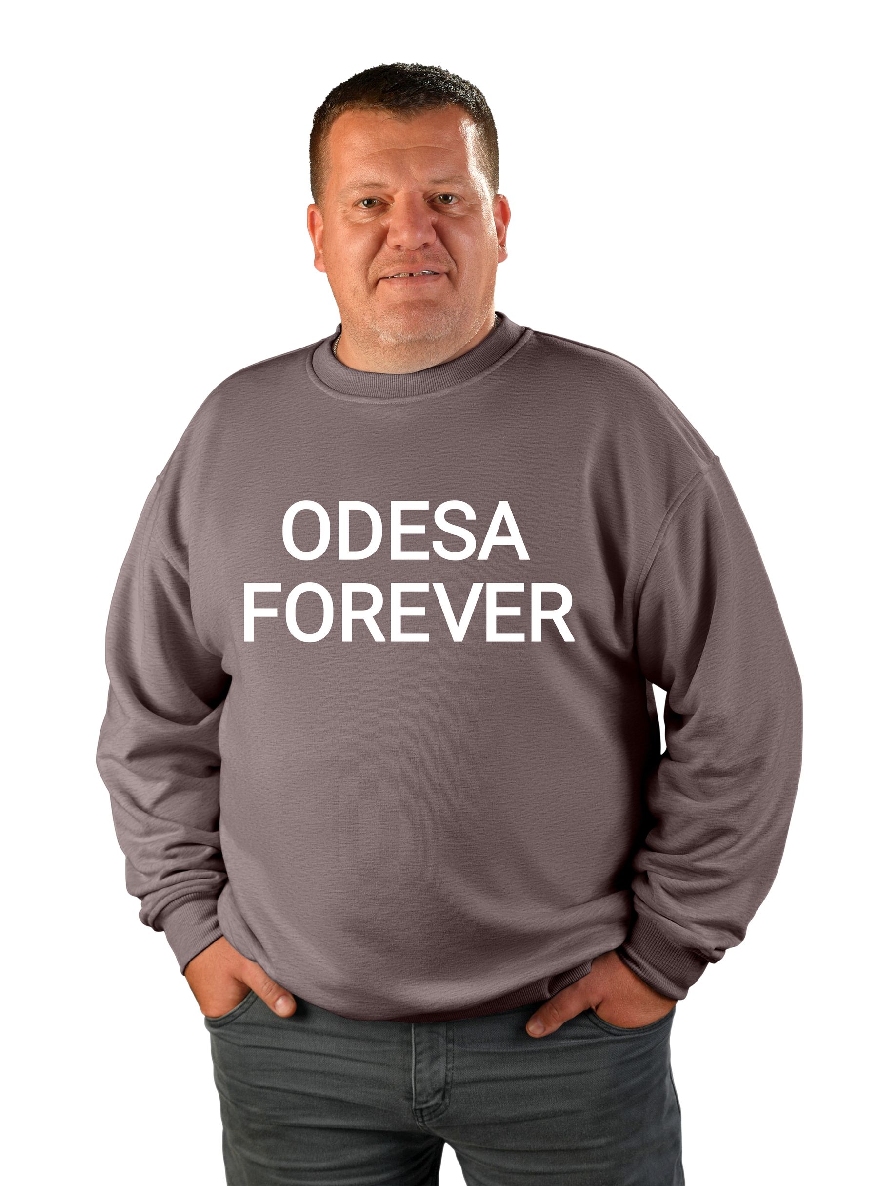 Світшот чоловічий "Odesa forever", напис
