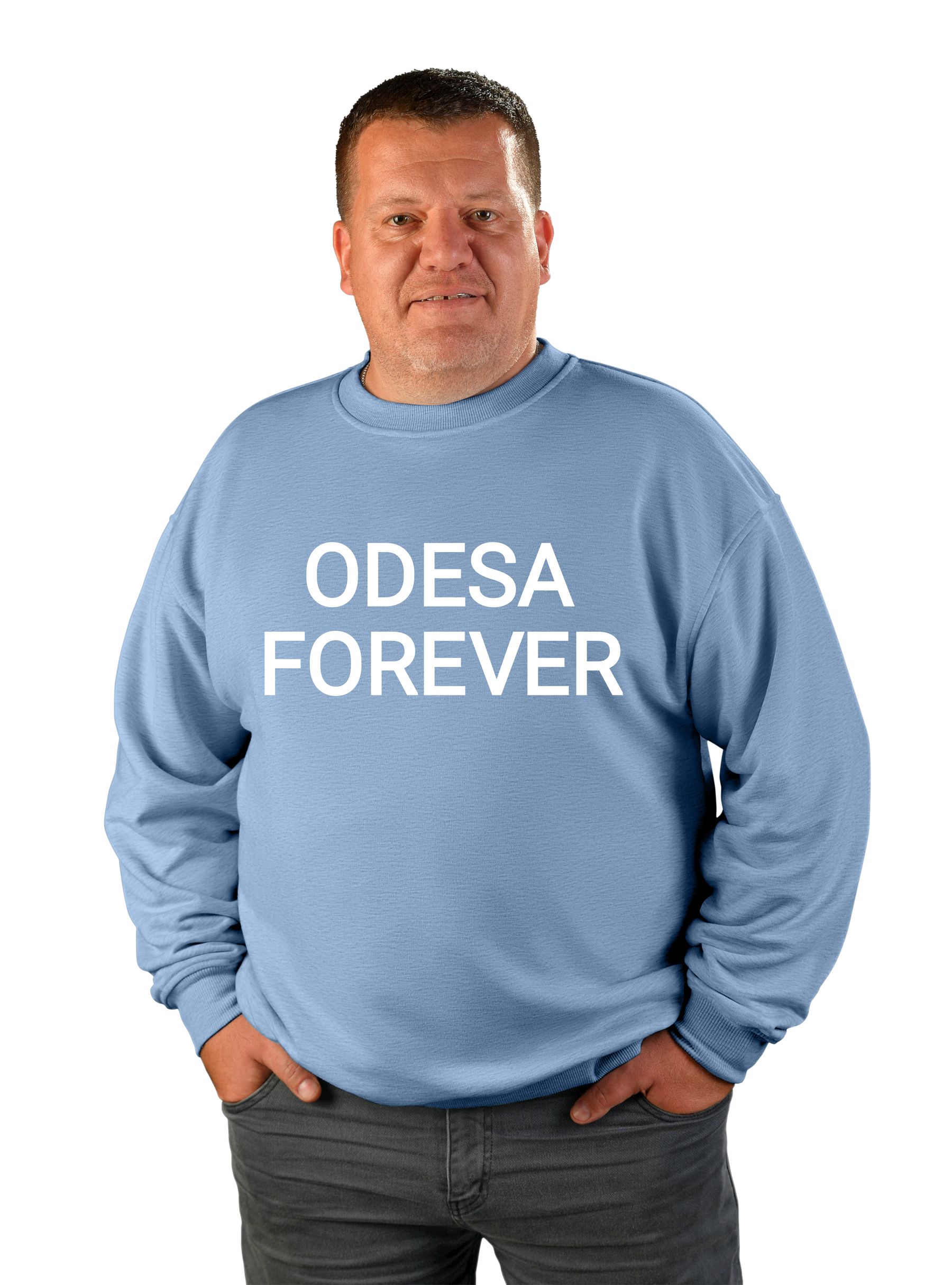 Світшот чоловічий "Odesa forever", напис