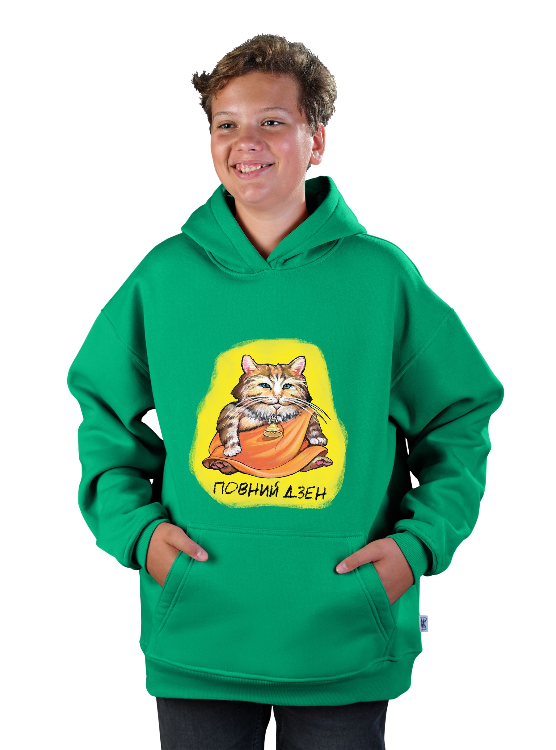 Худи підліткове для юнака "Повний дзен"
